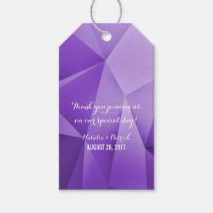 Étiquettes-cadeau Amethyst Jewel Tones Mariage Tags cadeaux