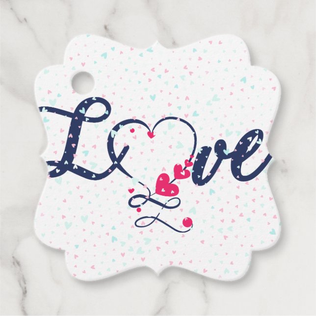 Étiquettes Cadeau Amour (Devant)