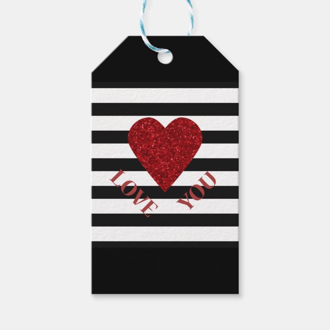 Étiquettes-cadeau Amour (Devant)