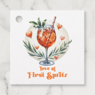 Étiquettes Cadeau Amour à la Fête des mariées First Spritz
