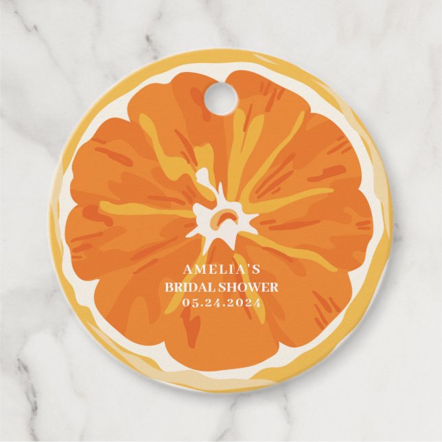 Étiquettes Cadeau Amour au premier spritz d'été  Fête de mariage  (Devant)