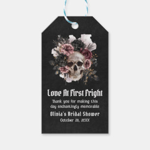 Étiquettes-cadeau Amour d'Halloween au premier effroi Partie Shower