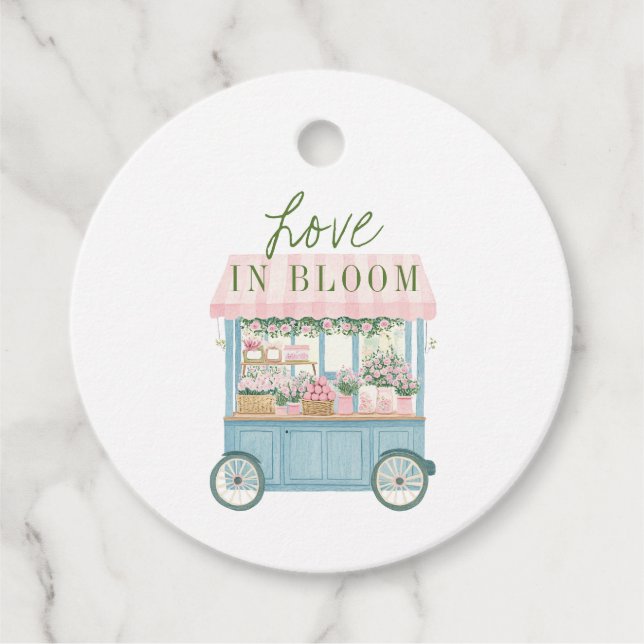 Étiquettes Cadeau Amour Frais Éclos Mariage Shower (Devant)