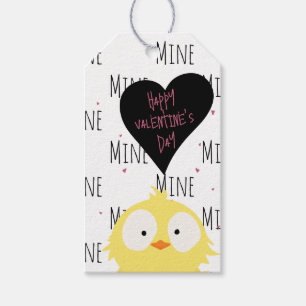 Étiquettes-cadeau Amusant Heureuse Sainte-Valentin "Motif de mine" C