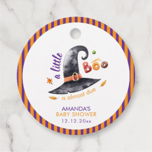 Étiquettes Cadeau Amusant Petit Boo sorcier Casquette Baby shower d'