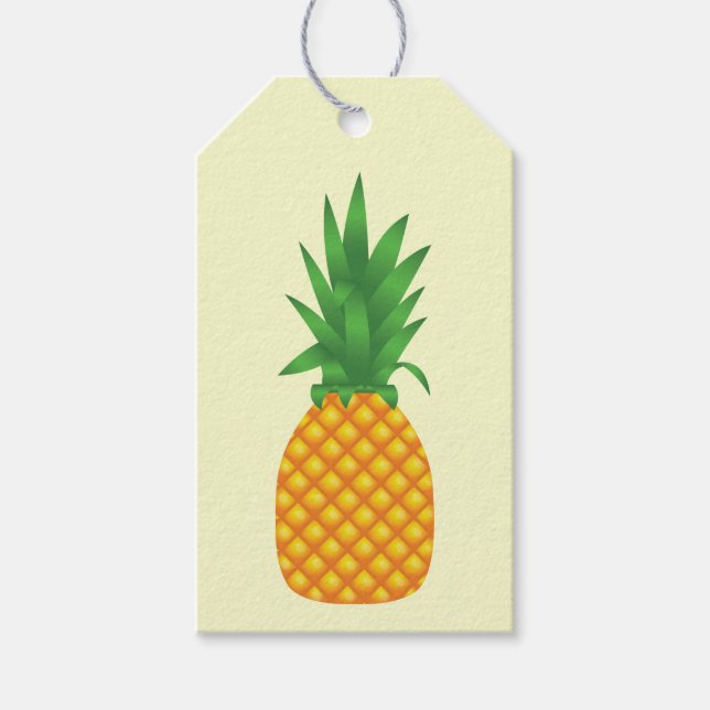 Étiquettes-cadeau Ananas (Devant)