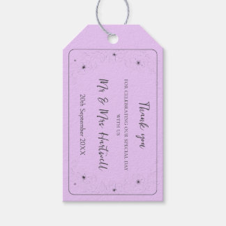 Étiquettes-cadeau Anéone sur Lilac clair