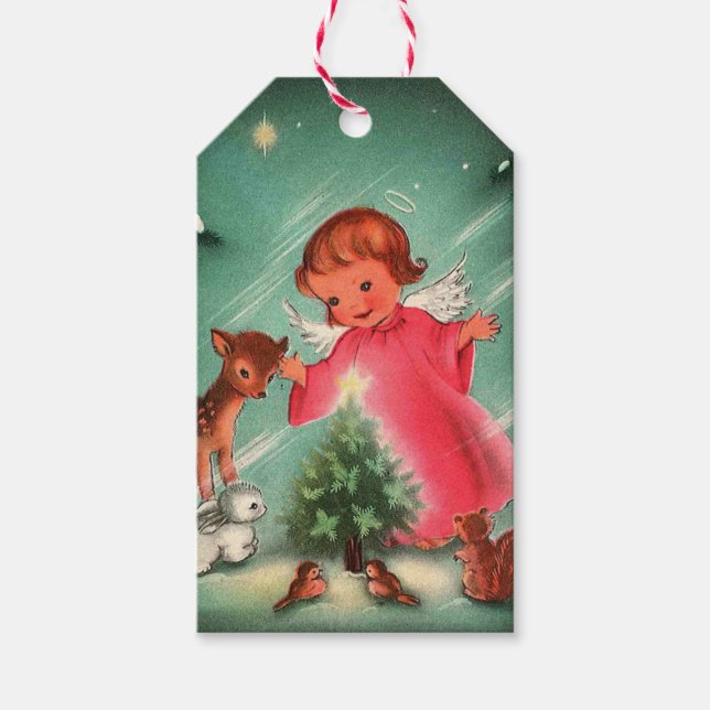 Étiquettes-cadeau Angel En Forêt (Devant)