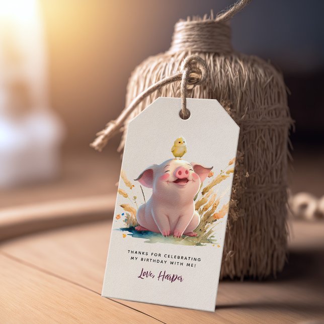 Étiquettes-cadeau Animaux de ferme Anniversaire Fête Favoriser les é (Créateur téléchargé)