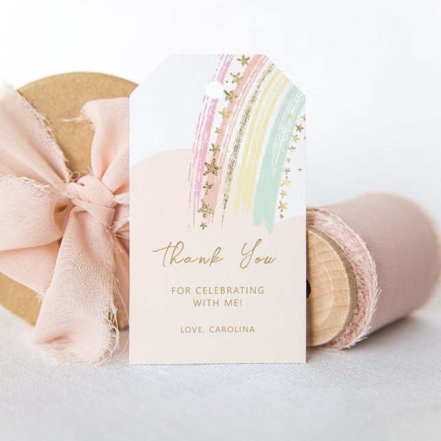 Étiquettes-cadeau Anniversaire Arc-en-Ciel Nuage Neuf (Créateur téléchargé)