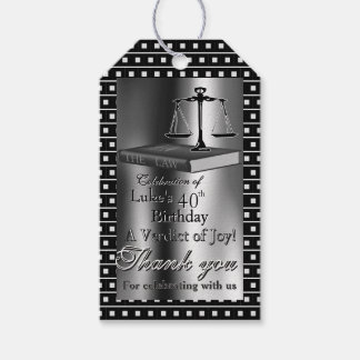 Étiquettes-cadeau Anniversaire de l'avocat