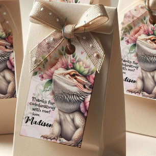 Étiquettes-cadeau Anniversaire de Reptile Lizard