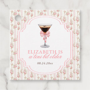 Étiquettes Cadeau Anniversaire de 'Tini Bit Older Espresso Martini C