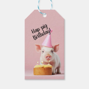 Étiquettes-cadeau Anniversaire du cochon de lait !