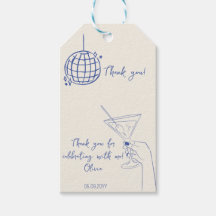 Anniversaire Fancy Retro Cocktail merci