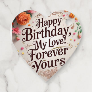 Étiquettes Cadeau anniversaire heureux