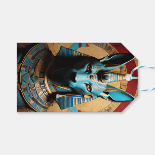 Étiquettes-cadeau Anubis Egyptian God Jackal or Man