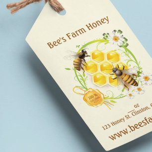 Étiquettes-cadeau Apiarist d'apiculteur de vendeur de miel d'abeille