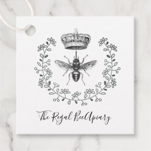 Étiquettes Cadeau Apiary Honey Bee Crown Laurel Beekeeper Beekeeper
