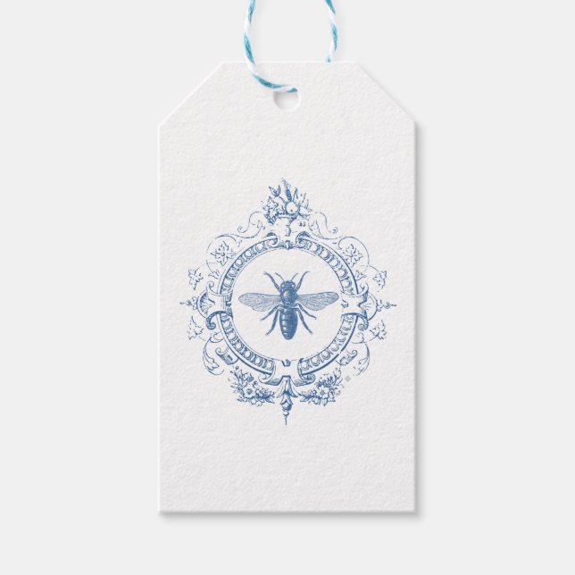 Étiquettes-cadeau apiculture vintage moderne (Devant)