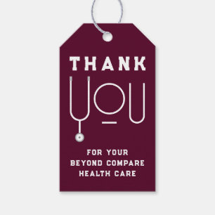 Étiquettes-cadeau Appréciation des infirmières