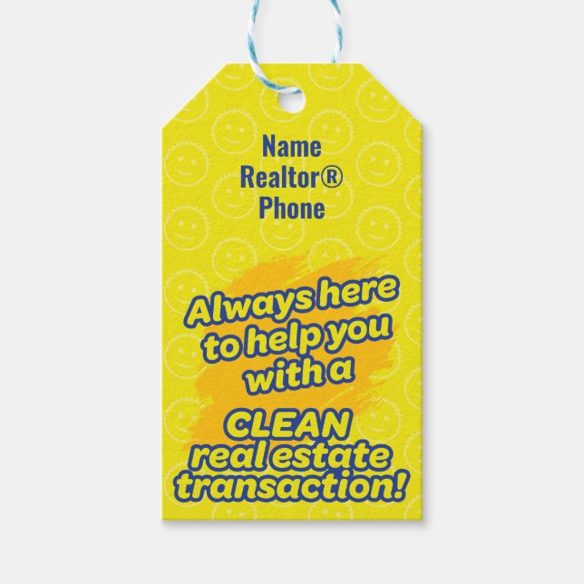 Étiquettes-cadeau Appréciation du client Realtor Pop-By (Devant)