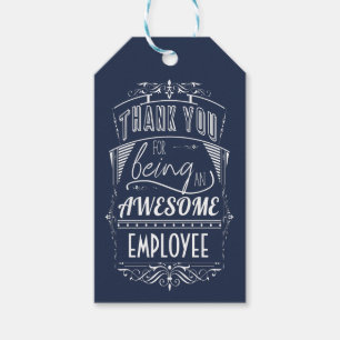 Étiquettes-cadeau Appréciation du Merci des employés