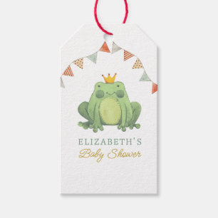 Étiquettes-cadeau Aquarelle Cute Frog Baby shower