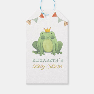 Étiquettes-cadeau Aquarelle Cute Frog Baby shower