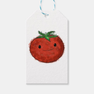 Étiquettes-cadeau Aquarelle de tomate mignonne