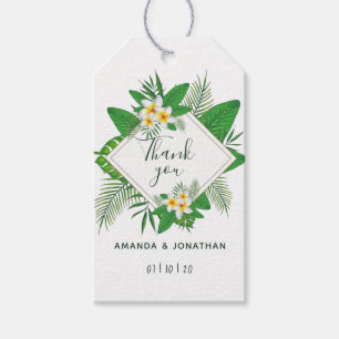 Étiquettes-cadeau Aquarelle Hawaiian Aloha Luau Mariage Invité Favor