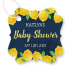 Aquarelle moderne Baby shower citronnier