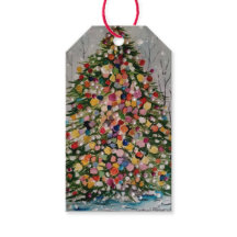 Aquarelle Perles arbre de Noël