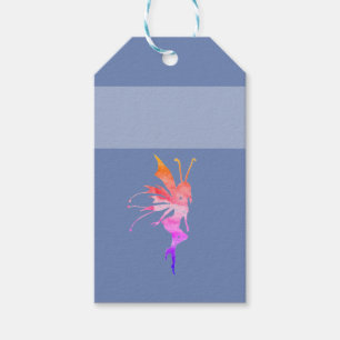 Étiquettes-cadeau Aquarelle velue Drapeau personnalisé
