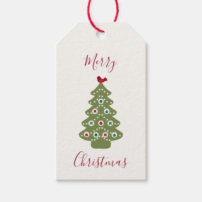 Étiquettes-cadeau Arbre de Noël (Devant)