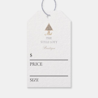 Étiquettes-cadeau Arbre de Noël Élégant Noel pour Boutique