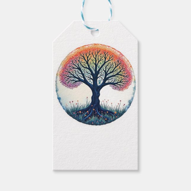 ÉTIQUETTES-CADEAU ARBRE DE VIE (Devant)