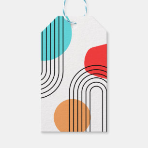 Étiquettes-cadeau arche moderne contemporaine art ligne minima Cadea