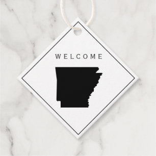 Étiquettes Cadeau Arkansas Welcome Bag Tags pour Mariage Weekend