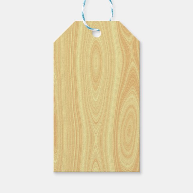 Étiquettes-cadeau Arrière - plan de texture bois (Devant)