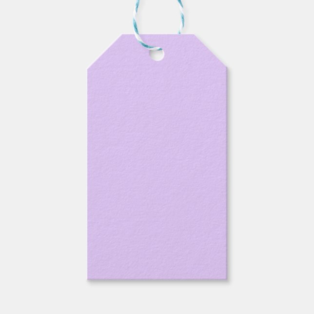 Étiquettes-cadeau Arrière - plan Plain Lilac (Devant)