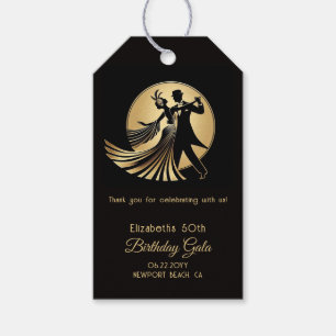Étiquettes-cadeau Art Déco Gatsby Années folles Prohibition Personna