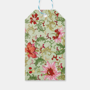 Étiquettes-cadeau Art Nouveau Chinois Floral Chinoiserie Vintage