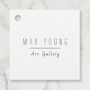 Étiquettes Cadeau Art Peinture Galerie Hang Tags, Prix Tags