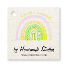 Artisan Canvas Rainbow 'Happiness is Homemade' 
