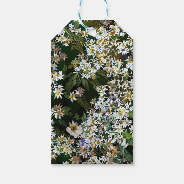 ÉTIQUETTES-CADEAU ASTER FLOWERS (Devant)