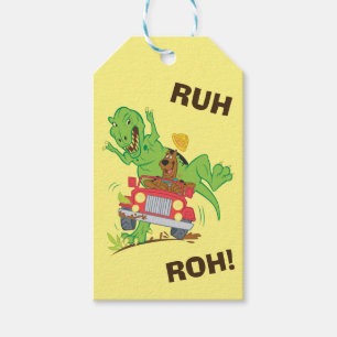 Étiquettes-cadeau Attaque Scooby Doo T-Rex