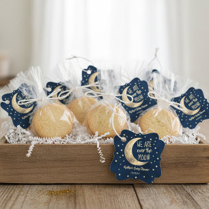 Étiquettes Cadeau Au-Dessus De La Lune   BABY SHOWER