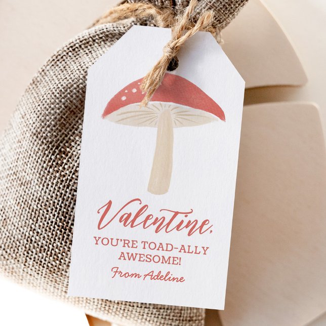 Étiquettes-cadeau Aujourd'hui merveilleux Champignons enfants Valent (Créateur téléchargé)