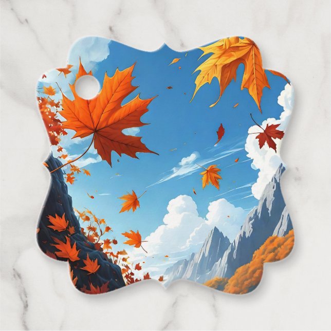 Étiquettes Cadeau Authumn leaves  (Devant)